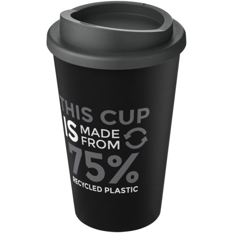 Kubek Americano Eco z recyklingu o pojemności 350 ml czarny, szary (21042211) Kubek Americano Eco z recyklingu o pojemności 350 ml czarny, szary (21042211)