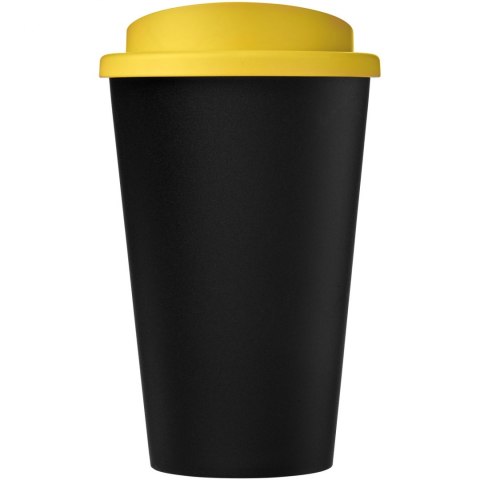 Kubek Americano Eco z recyklingu o pojemności 350 ml czarny, żółty (21042201) Kubek Americano Eco z recyklingu o pojemności 350 ml czarny, żółty (21042201)