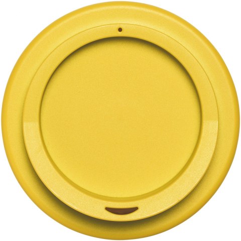 Kubek Americano Eco z recyklingu o pojemności 350 ml czarny, żółty (21042201) Kubek Americano Eco z recyklingu o pojemności 350 ml czarny, żółty (21042201)