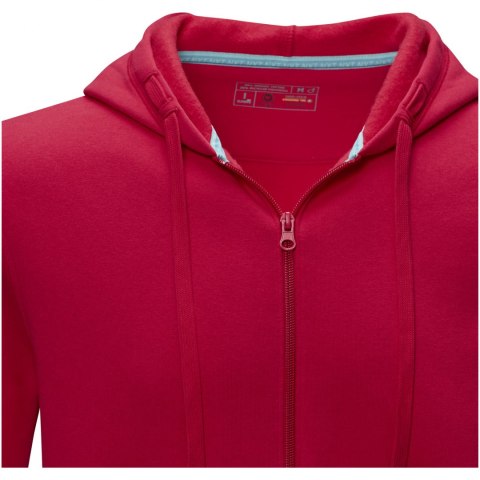 Męska organiczna bluza na suwak z kapturem Ruby wykonana z GRS z recyclingu i posiadająca certyfikat GOTS czerwony (37510250) Męska organiczna bluza na suwak z kapturem Ruby wykonana z GRS z recyclingu i posiadająca certyfikat GOTS czerwony (37510250)