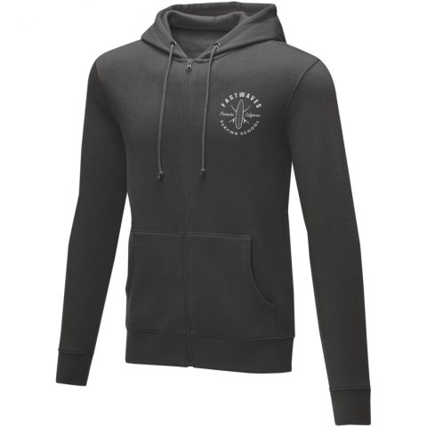 Theron męska zapinana na zamek bluza z kapturem szary sztormowy (38229896) Theron męska zapinana na zamek bluza z kapturem szary sztormowy (38229896)