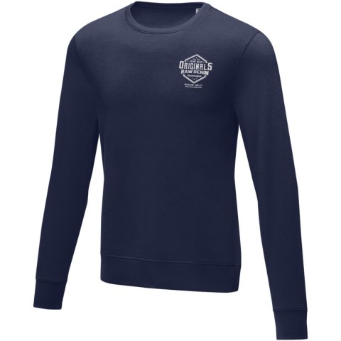 Zenon męska bluza z okrągłym dekoltem granatowy (38231498) Zenon męska bluza z okrągłym dekoltem granatowy (38231498)