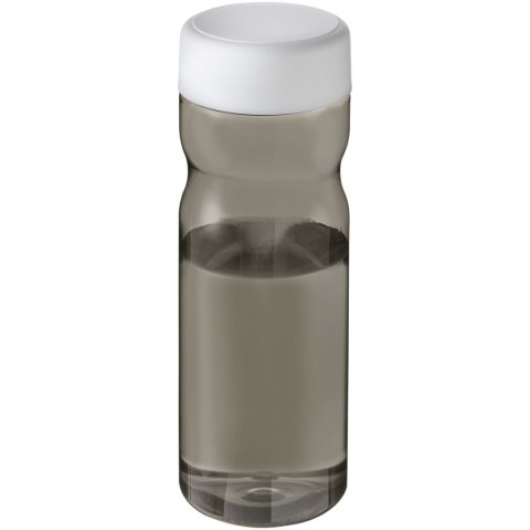 H2O Active® Eco Base 650 ml screw cap water bottle ciemnografitowy, biały (21043501)