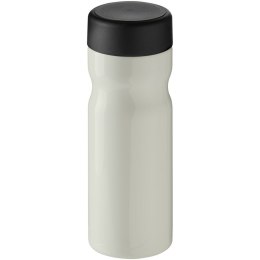 H2O Active® Eco Base 650 ml screw cap water bottle kość słoniowa, czarny (21043511)