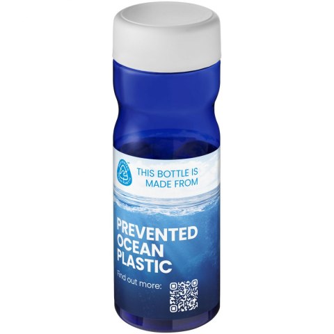 H2O Active® Eco Base 650 ml screw cap water bottle niebieski, biały (21043503) H2O Active® Eco Base 650 ml screw cap water bottle niebieski, biały (21043503)