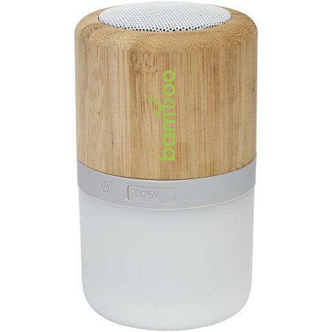 Bambusowy głośnik Bluetooth® Aurea z podświetleniem piasek pustyni (12415171) Bambusowy głośnik Bluetooth® Aurea z podświetleniem piasek pustyni (12415171)