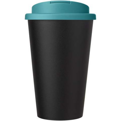 Kubek Americano® Eco z recyklingu o pojemności 350 ml z pokrywą odporną na zalanie błękitny, czarny (21042551) Kubek Americano® Eco z recyklingu o pojemności 350 ml z pokrywą odporną na zalanie błękitny, czarny (21042551)