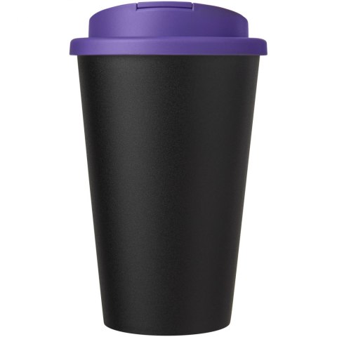 Kubek Americano® Eco z recyklingu o pojemności 350 ml z pokrywą odporną na zalanie fioletowy, czarny (21042537) Kubek Americano® Eco z recyklingu o pojemności 350 ml z pokrywą odporną na zalanie fioletowy, czarny (21042537)