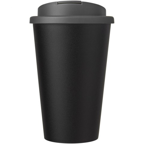 Kubek Americano® Eco z recyklingu o pojemności 350 ml z pokrywą odporną na zalanie szary, czarny (21042582) Kubek Americano® Eco z recyklingu o pojemności 350 ml z pokrywą odporną na zalanie szary, czarny (21042582)