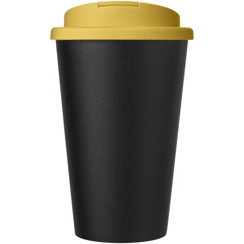 Kubek Americano® Eco z recyklingu o pojemności 350 ml z pokrywą odporną na zalanie żółty, czarny (21042511) Kubek Americano® Eco z recyklingu o pojemności 350 ml z pokrywą odporną na zalanie żółty, czarny (21042511)