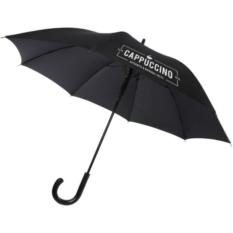 Fontana parasol z funkcją automatycznego otwierania, w optyce karbonowej i z przekrzywioną rączką o wymiarach 23" czarny (109413 Fontana parasol z funkcją automatycznego otwierania, w optyce karbonowej i z przekrzywioną rączką o wymiarach 23" czarny (109413