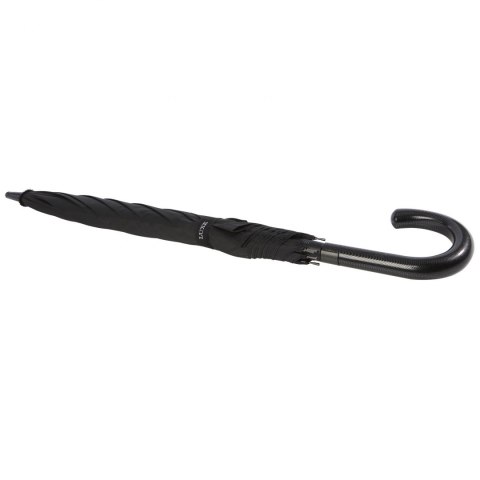 Fontana parasol z funkcją automatycznego otwierania, w optyce karbonowej i z przekrzywioną rączką o wymiarach 23" czarny (109413 Fontana parasol z funkcją automatycznego otwierania, w optyce karbonowej i z przekrzywioną rączką o wymiarach 23" czarny (109413