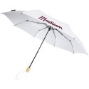 Składany wiatroodporny parasol 51 cm z PET z recyklingu Birgit biały (10914501)