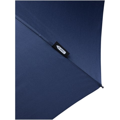 Składany wiatroodporny parasol 51 cm z PET z recyklingu Birgit granatowy (10914555) Składany wiatroodporny parasol 51 cm z PET z recyklingu Birgit granatowy (10914555)
