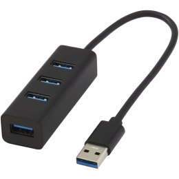 Aluminiowy hub USB 3.0Adapt czarny (12420990)