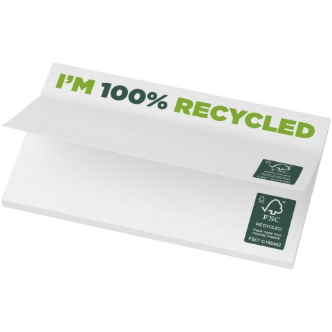 Karteczki samoprzylepne z recyklingu o wymiarach 127 x 75 mm Sticky-Mate® biały (21288012)