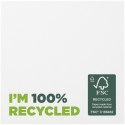 Karteczki samoprzylepne z recyklingu o wymiarach 75 x 75 mm Sticky-Mate® biały (21286011)