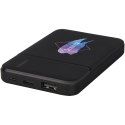 Powerbank o pojemności 5000 mAh z tworzywa sztucznego pochodzącego z recyklingu Loop czarny (12420290)