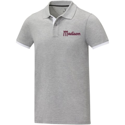 Męska koszulka polo duotone Morgan z krótkim rękawem szary melanż (38110806) Męska koszulka polo duotone Morgan z krótkim rękawem szary melanż (38110806)