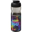 Bidon H2O Active® Base Tritan™ o pojemności 650 ml z klapką ciemnografitowy, czarny (21043600)