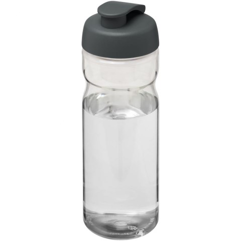 Bidon H2O Active® Base Tritan™ o pojemności 650 ml z klapką przezroczysty bezbarwny, szary (21043617)