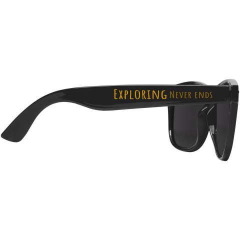 Okulary przeciwsłoneczne z plastiku PET z recyklingu Sun Ray czarny (12700490) Okulary przeciwsłoneczne z plastiku PET z recyklingu Sun Ray czarny (12700490)