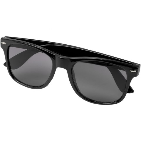 Okulary przeciwsłoneczne z plastiku PET z recyklingu Sun Ray czarny (12700490) Okulary przeciwsłoneczne z plastiku PET z recyklingu Sun Ray czarny (12700490)