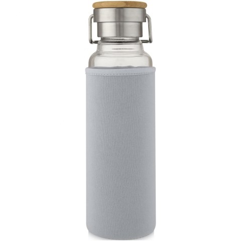 Szklana butelka Thor o pojemności 660 ml z neoprenowym pokrowcem szary (10069682) Szklana butelka Thor o pojemności 660 ml z neoprenowym pokrowcem szary (10069682)
