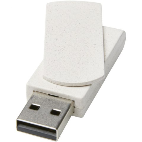 Pamięć USB Rotate wykonana ze słomy pszenicznej o pojemności 4GB beżowy (12374302)