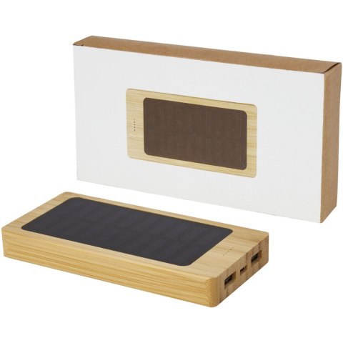 Alata 8000 mAh bambusowy powerbank z ogniwami słonecznymi beżowy (12425702) Alata 8000 mAh bambusowy powerbank z ogniwami słonecznymi beżowy (12425702)