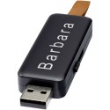 Gleam 8 GB pamięć USB z efektem świetlnym czarny (12374190)