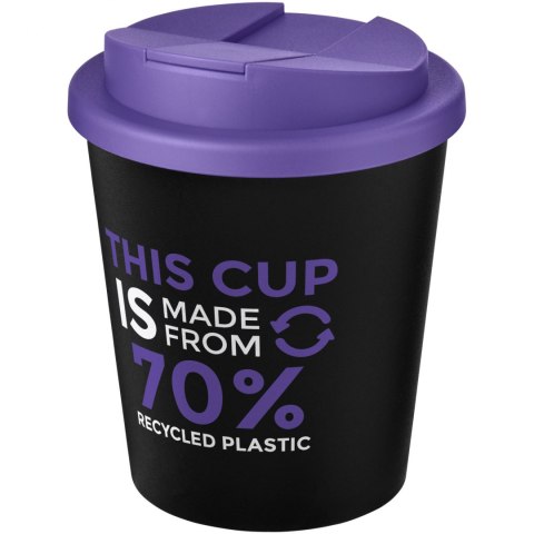 Kubek Americano® Espresso Eco z recyklingu o pojemności 250 ml z pokrywą odporną na zalanie czarny, fioletowy (21045509) Kubek Americano® Espresso Eco z recyklingu o pojemności 250 ml z pokrywą odporną na zalanie czarny, fioletowy (21045509)