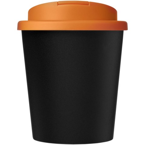 Kubek Americano® Espresso Eco z recyklingu o pojemności 250 ml z pokrywą odporną na zalanie czarny, pomarańczowy (21045502) Kubek Americano® Espresso Eco z recyklingu o pojemności 250 ml z pokrywą odporną na zalanie czarny, pomarańczowy (21045502)