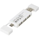 Mulan podwójny koncentrator USB 2.0 biały (12425101)