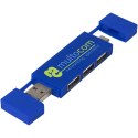 Mulan podwójny koncentrator USB 2.0 błękit królewski (12425153)