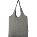 Pheebs modna torba na zakupy o pojemności 7 l z bawełny z recyklingu o gramaturze 150 g/m² czarny melanż (12064190)