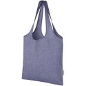Pheebs modna torba na zakupy o pojemności 7 l z bawełny z recyklingu o gramaturze 150 g/m² niebieski melanż (12064150)