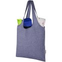 Pheebs modna torba na zakupy o pojemności 7 l z bawełny z recyklingu o gramaturze 150 g/m² niebieski melanż (12064150)