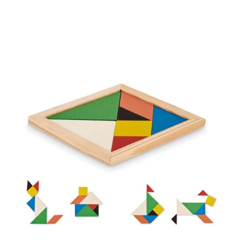 Drewniane puzzle Tangram drewna (MO6693-40)