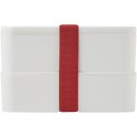 MIYO dwupoziomowe pudełko na lunch biały, biały, czerwony (21047008)