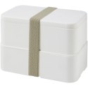 MIYO dwupoziomowe pudełko na lunch biały, biały, szary kamienny (21047010)