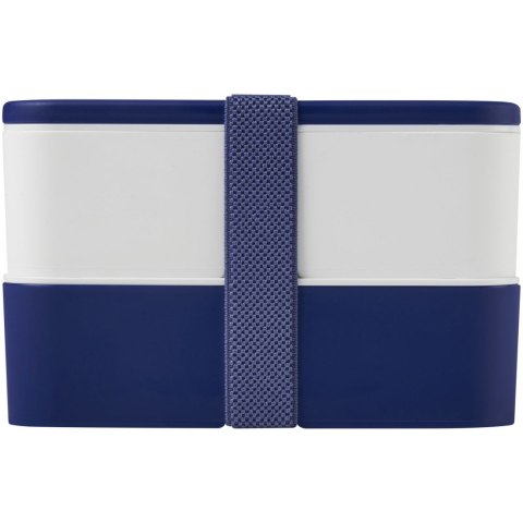 MIYO dwupoziomowe pudełko na lunch niebieski, biały, niebieski (22040152)