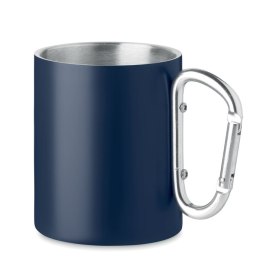 Metalowy dwuścienny kubek300ml Dark navy (MO6873-85)