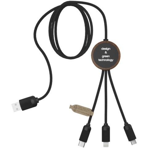 SCX.design C36 przedłużany kabel do ładowania z podświetlanym logo 3-w-1 rPET i z okrągłą bambusową obudową drewno (2PX08471) SCX.design C36 przedłużany kabel do ładowania z podświetlanym logo 3-w-1 rPET i z okrągłą bambusową obudową drewno (2PX08471)