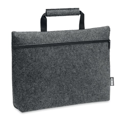 Torba na laptopa z filcu RPET ciemno szary (MO6718-15) Torba na laptopa z filcu RPET ciemno szary (MO6718-15)