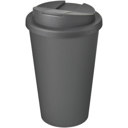 Kubek Americano® Eco z recyklingu o pojemności 350 ml z pokrywą odporną na zalanie szary (21042508)