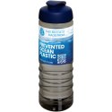 H2O Active® Eco Treble bidon z otwieraną pokrywką o pojemności 750 ml ciemnografitowy, niebieski (21047904)