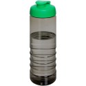 H2O Active® Eco Treble bidon z otwieraną pokrywką o pojemności 750 ml ciemnografitowy, zielony (21047903)