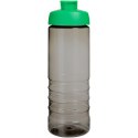 H2O Active® Eco Treble bidon z otwieraną pokrywką o pojemności 750 ml ciemnografitowy, zielony (21047903)