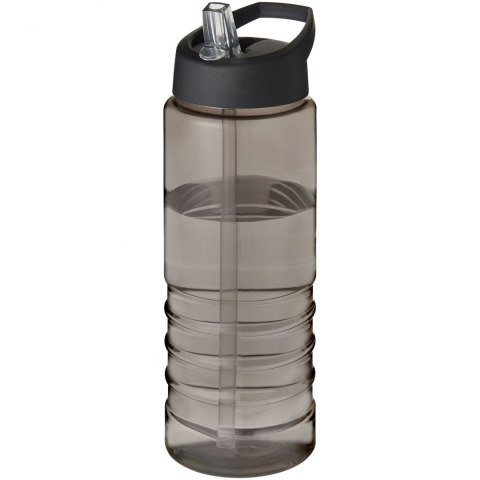 H2O Active® Eco Treble bidon z pokrywką z tutką o pojemności 750 ml ciemnografitowy, czarny (21048200)